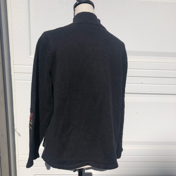 TIARA INTERNATIONAL Xmas Cardigan Cardinal Sweater - Picture 11 of 13